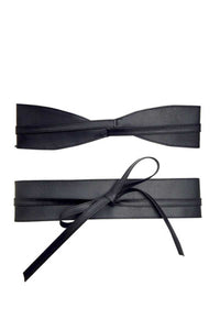 Faux Leather Wrapping Belt